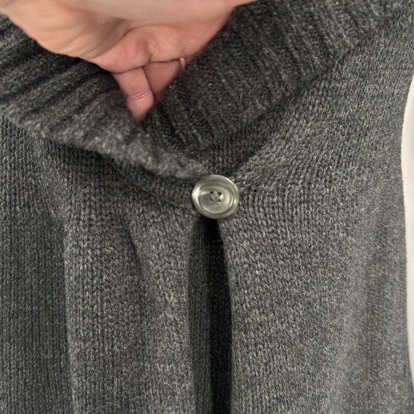 Vince Cardigan Sweater Womens Small Gray Alpaca Wool Cashmere Shawl Collar - Picture 5 of 7